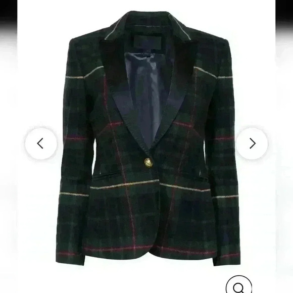 J. Crew Collection blazer Christmas style Campbell Blazer in Tartan size xs 2 - Picture 9 of 17